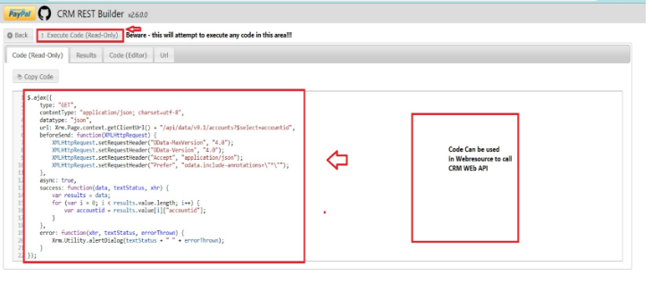 9-Microsoft Dynamics CRM Rest Builder