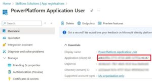 Power User Application Setting up an Application User in Power Platform - Stallions Solutions